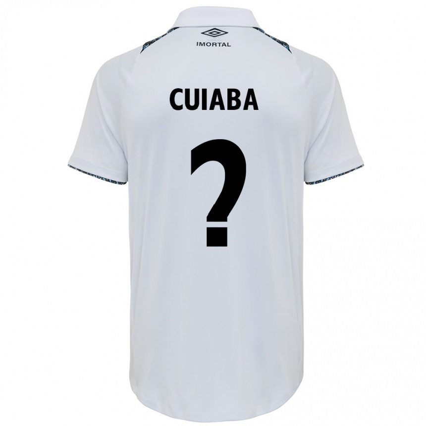 Men Football Pedro Cuiabá #0 White Blue Away Jersey 2024/25 T-Shirt Australia