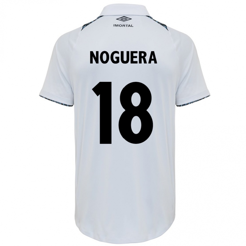 Men Football Freddy Noguera #18 White Blue Away Jersey 2024/25 T-Shirt Australia