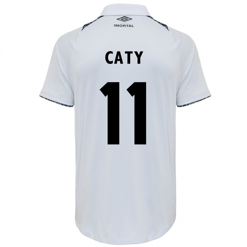 Men Football Caty #11 White Blue Away Jersey 2024/25 T-Shirt Australia