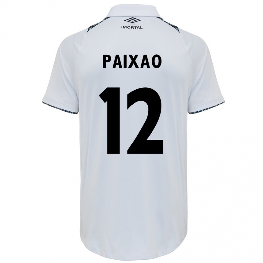 Men Football Iasmin Paixão #12 White Blue Away Jersey 2024/25 T-Shirt Australia