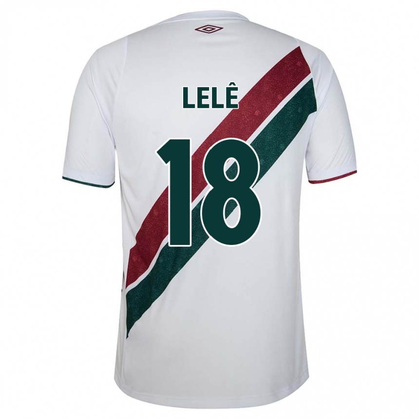 Men Football Lelê #18 White Green Maroon Away Jersey 2024/25 T-Shirt Australia