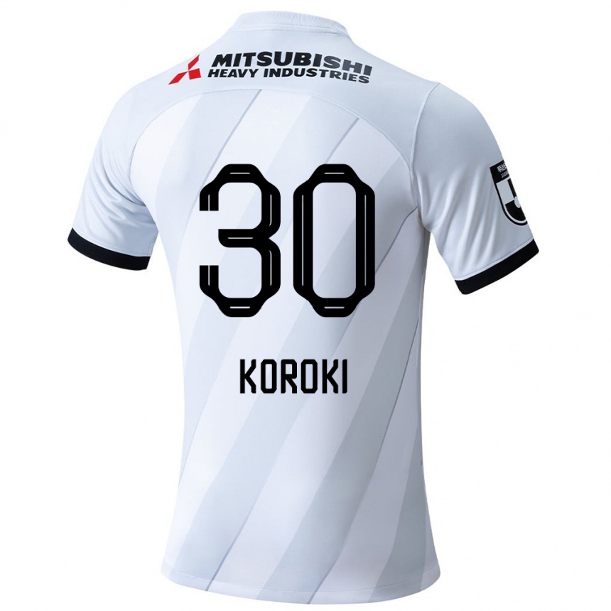 Men Football Shinzo Koroki #30 White Grey Away Jersey 2024/25 T-Shirt Australia