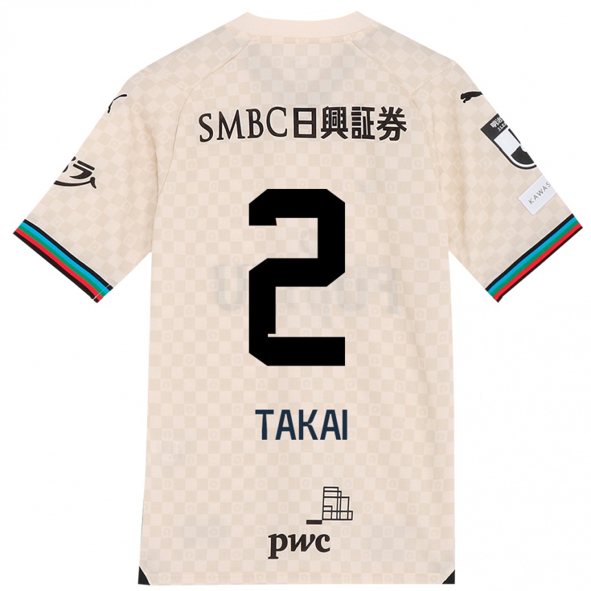 Men Football Kota Takai #2 White Gray Away Jersey 2024/25 T-Shirt Australia