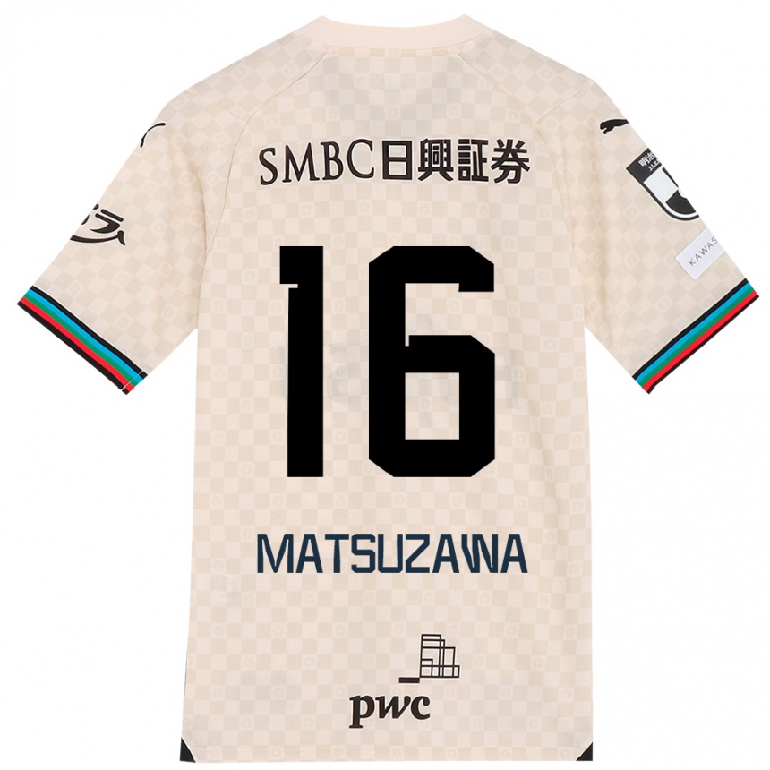 Men Football Naoto Matsuzawa #16 White Gray Away Jersey 2024/25 T-Shirt Australia