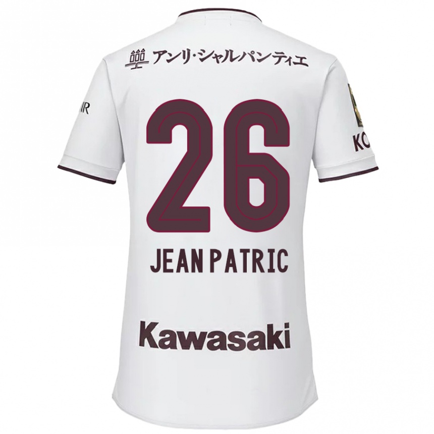 Men Football Jean Patric #26 White Red Away Jersey 2024/25 T-Shirt Australia