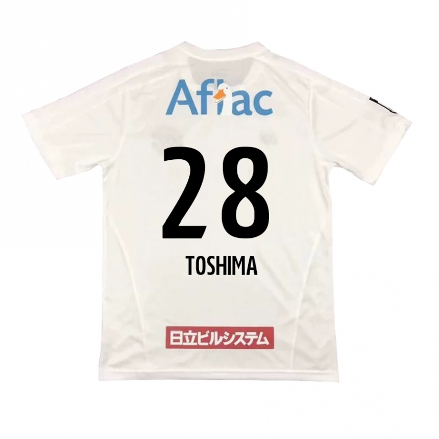 Men Football Sachiro Toshima #28 White Black Away Jersey 2024/25 T-Shirt Australia