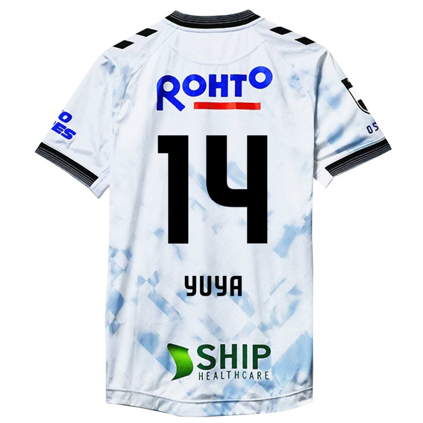 Men Football Yuya Fukuda #14 White Black Away Jersey 2024/25 T-Shirt Australia