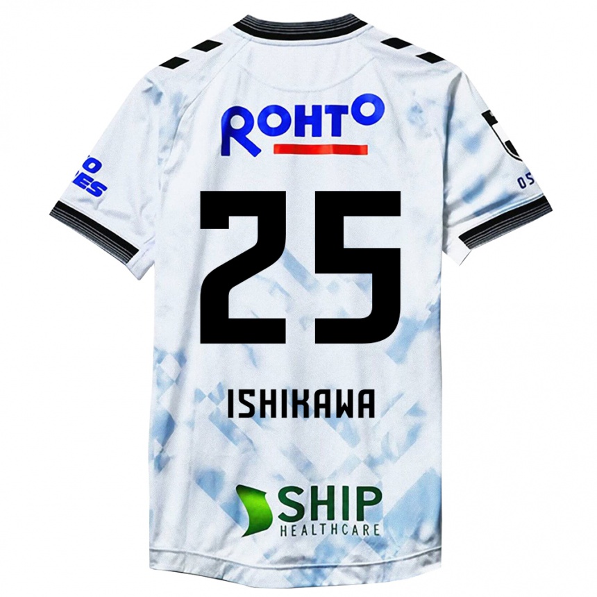 Men Football Kei Ishikawa #25 White Black Away Jersey 2024/25 T-Shirt Australia