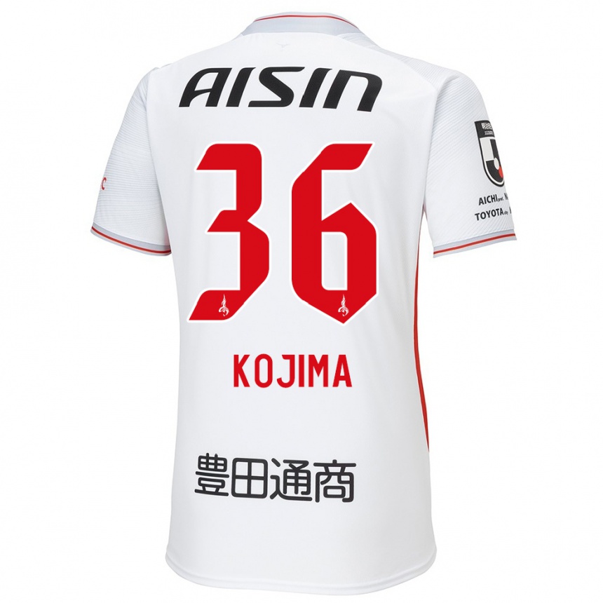 Men Football Aoto Kojima #36 White Yellow Red Away Jersey 2024/25 T-Shirt Australia