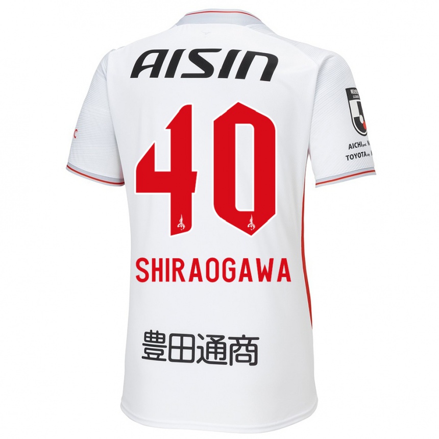 Men Football Rekuto Shiraogawa #40 White Yellow Red Away Jersey 2024/25 T-Shirt Australia