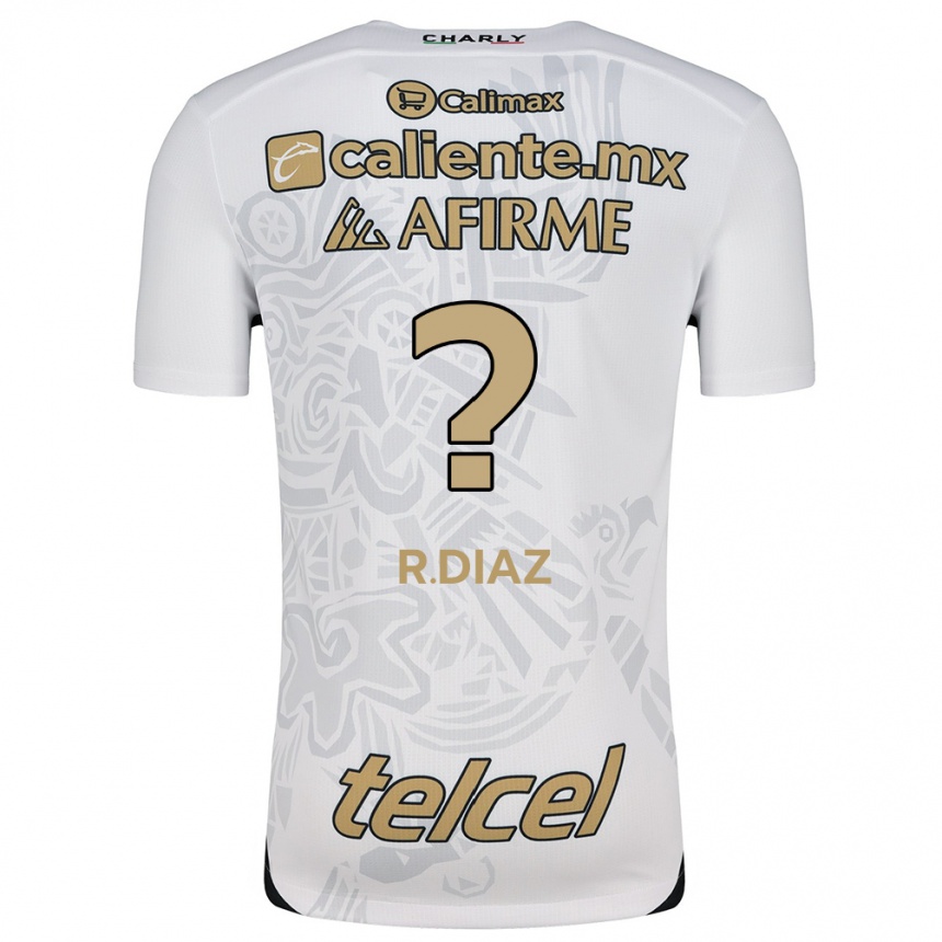 Men Football Ricardo Díaz #0 White Black Away Jersey 2024/25 T-Shirt Australia