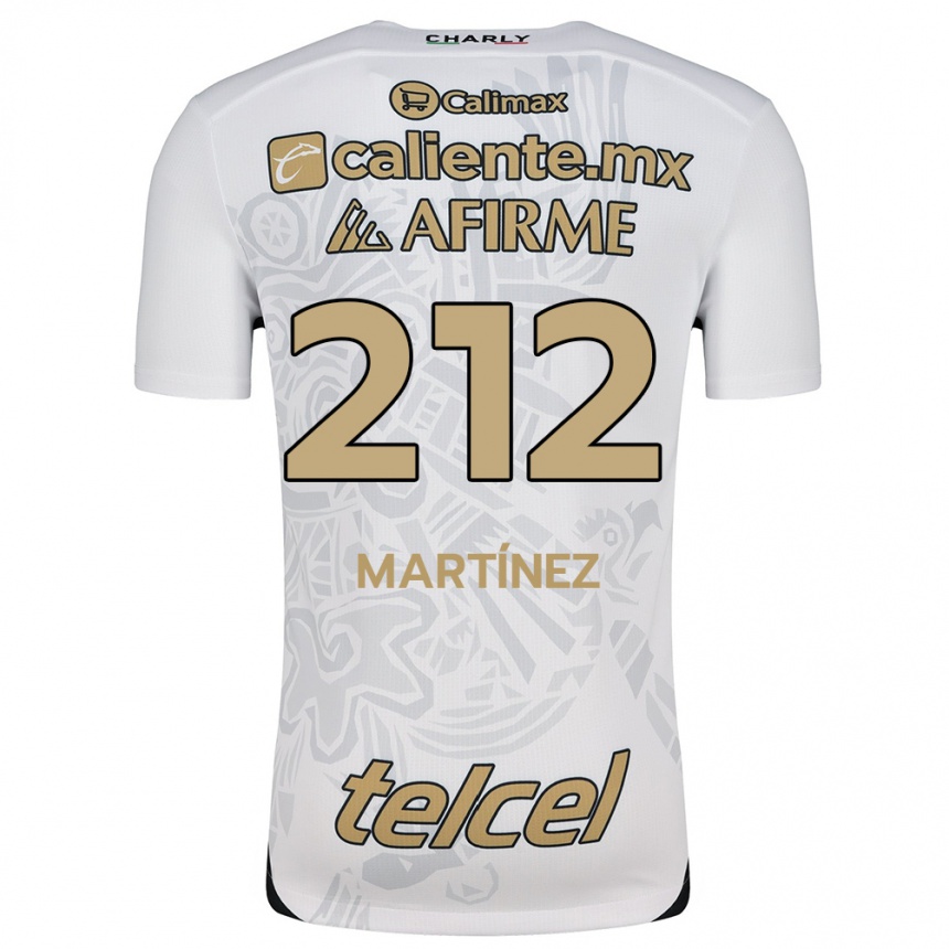 Men Football Juan Martínez #212 White Black Away Jersey 2024/25 T-Shirt Australia