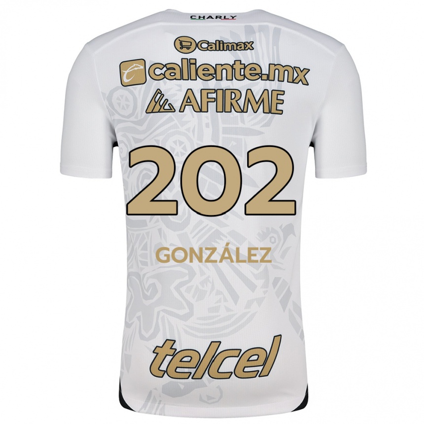 Men Football Joban González #202 White Black Away Jersey 2024/25 T-Shirt Australia