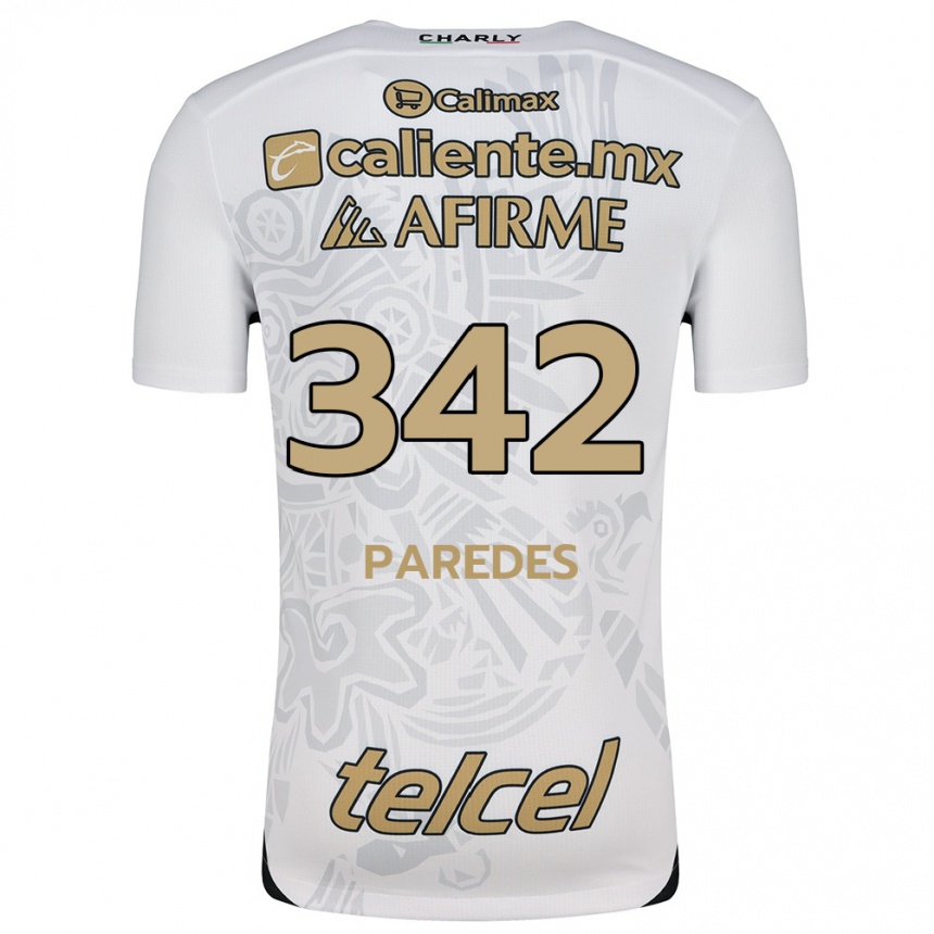 Men Football Santiago Paredes #342 White Black Away Jersey 2024/25 T-Shirt Australia