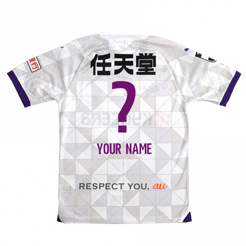 Men Football Your Name #0 White Purple Away Jersey 2024/25 T-Shirt Australia