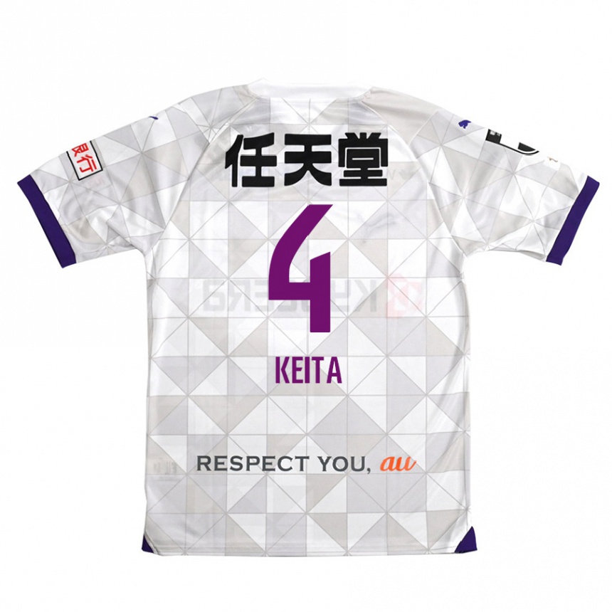 Men Football Keita Matsuda #4 White Purple Away Jersey 2024/25 T-Shirt Australia