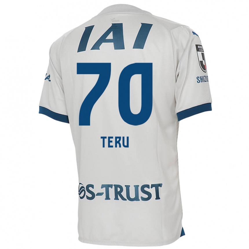 Men Football Teruki Hara #70 White Blue Away Jersey 2024/25 T-Shirt Australia