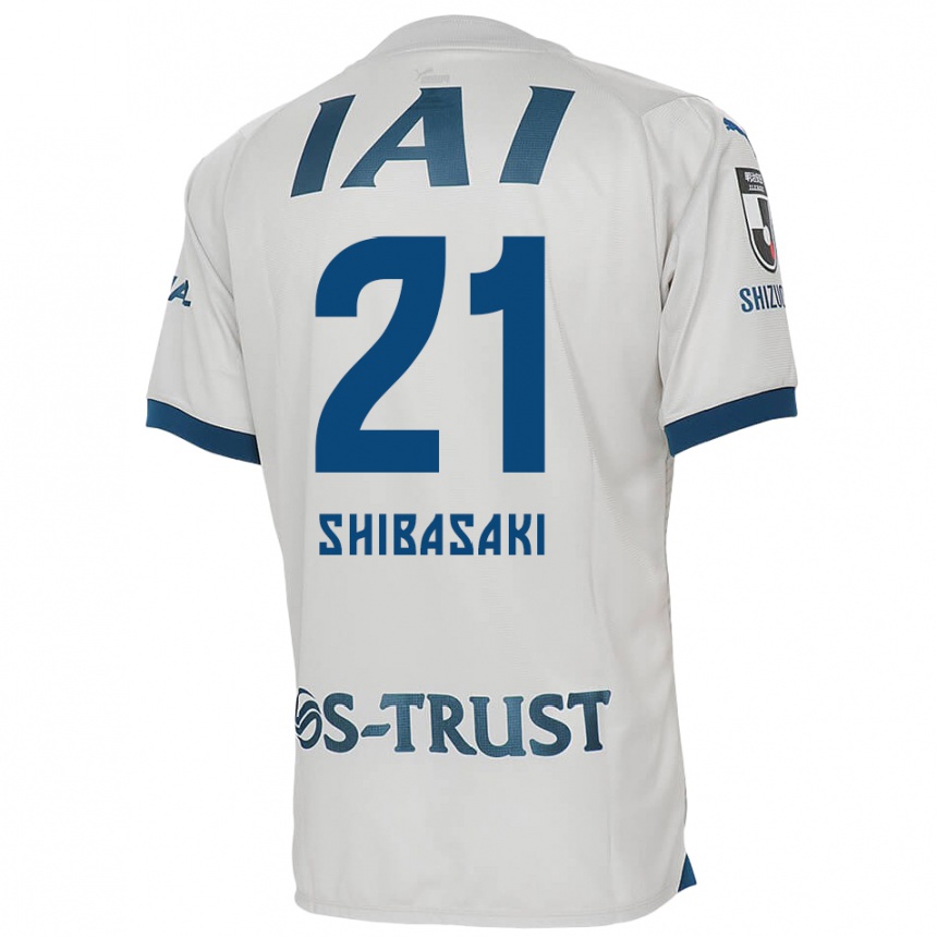 Men Football Kaito Shibasaki #21 White Blue Away Jersey 2024/25 T-Shirt Australia