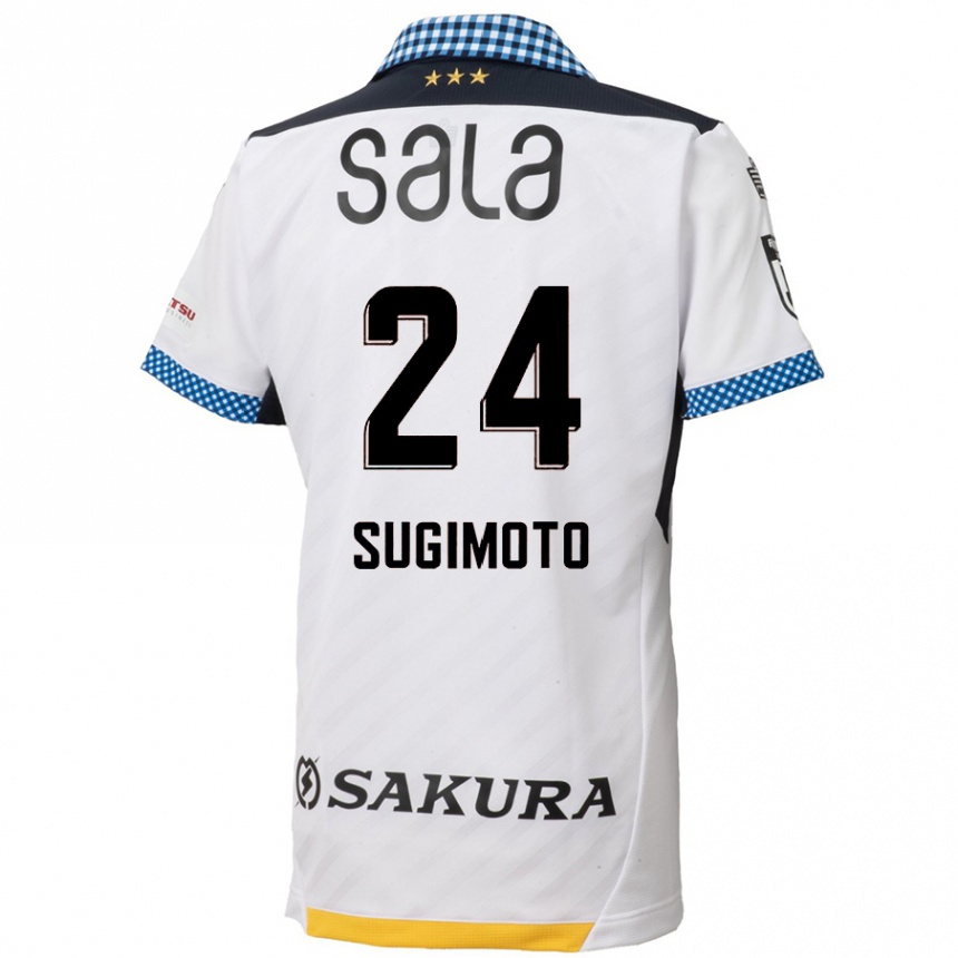 Men Football Mitsuki Sugimoto #24 White Black Away Jersey 2024/25 T-Shirt Australia