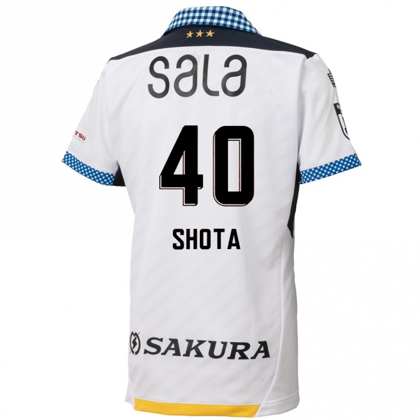 Men Football Shota Kaneko #40 White Black Away Jersey 2024/25 T-Shirt Australia