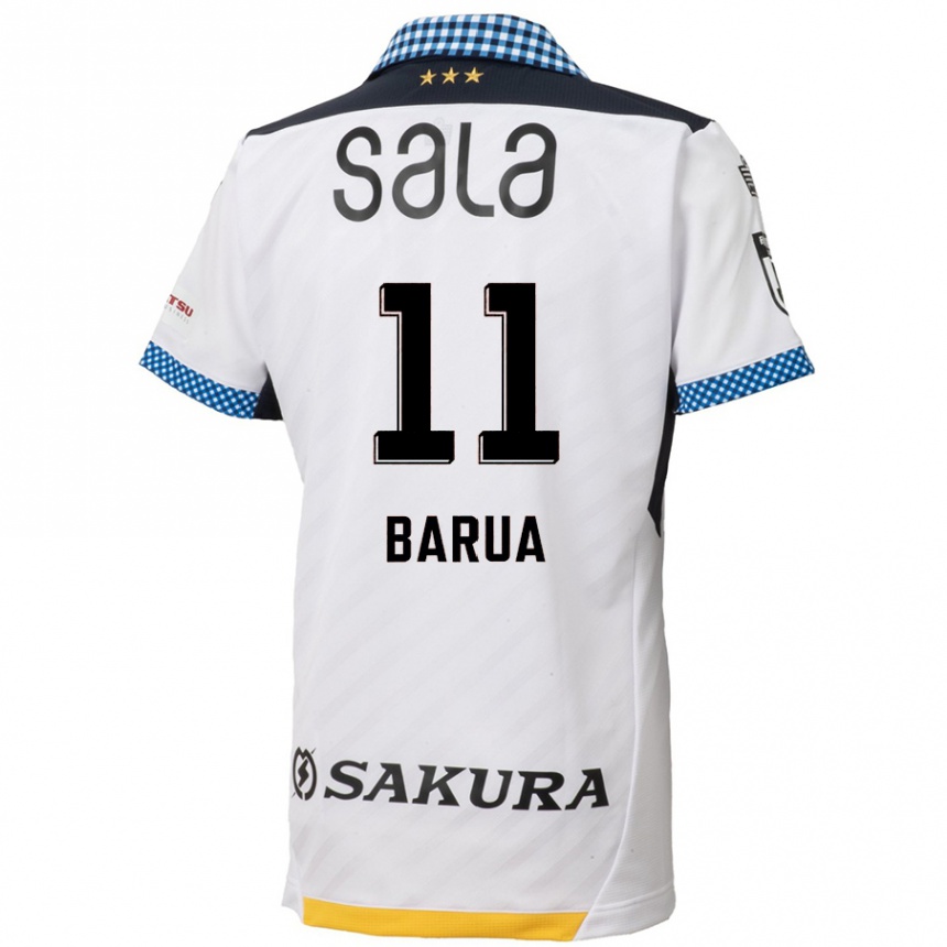 Men Football Roi Barua #11 White Black Away Jersey 2024/25 T-Shirt Australia