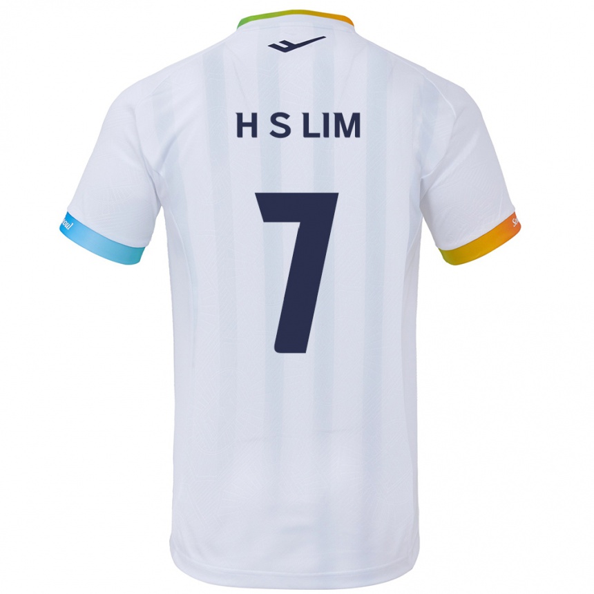 Men Football Sang-Hyub Lim #7 White Blue Away Jersey 2024/25 T-Shirt Australia