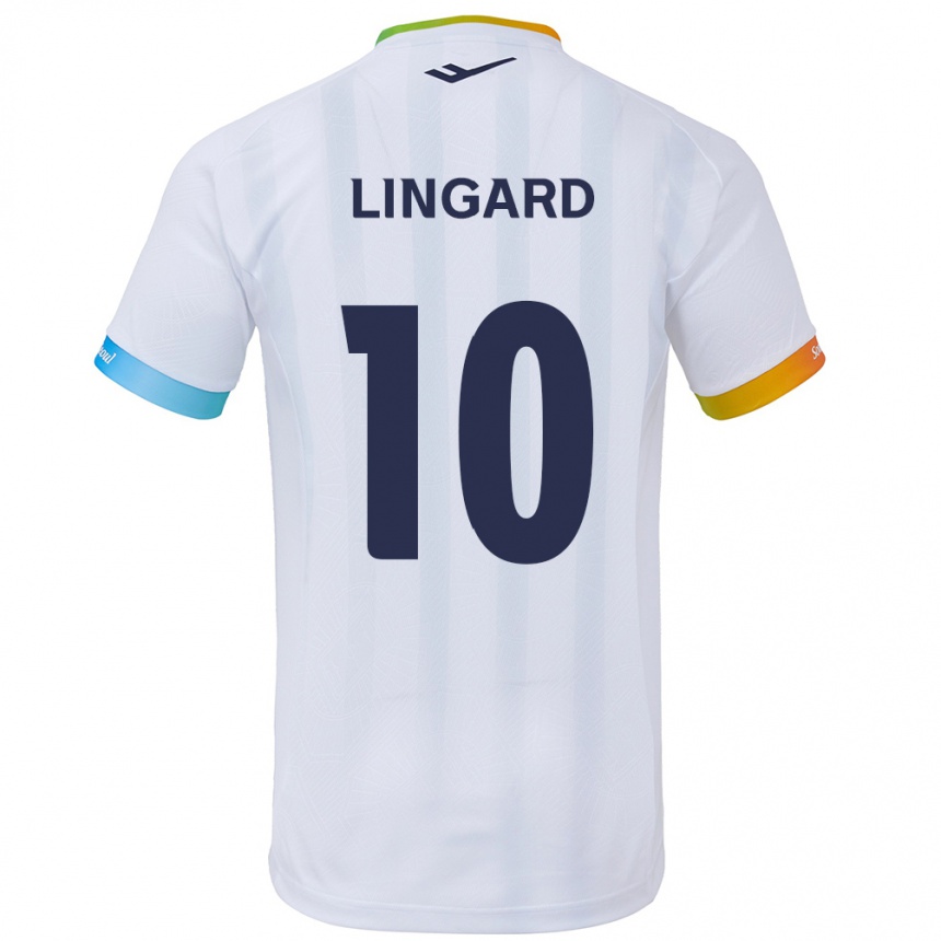 Men Football Jesse Lingard #10 White Blue Away Jersey 2024/25 T-Shirt Australia