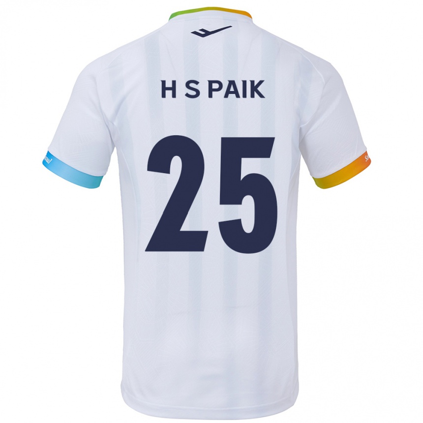 Men Football Sang-Hoon Paik #25 White Blue Away Jersey 2024/25 T-Shirt Australia