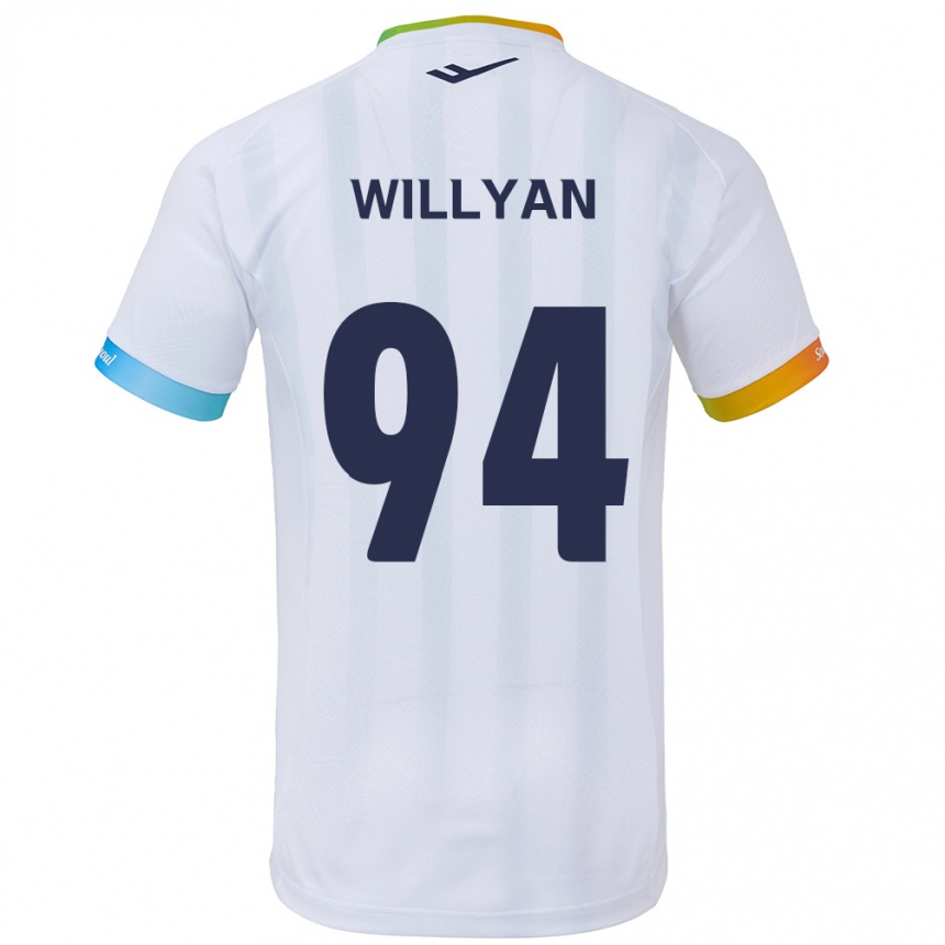 Men Football Willyan #94 White Blue Away Jersey 2024/25 T-Shirt Australia