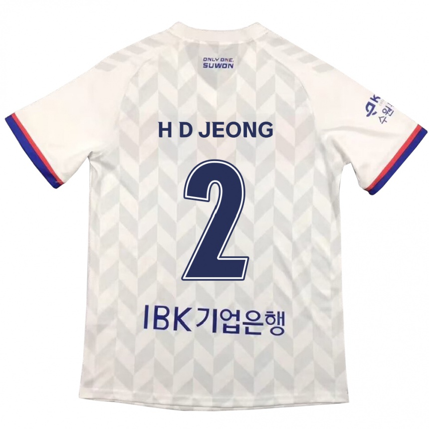 Men Football Dong-Ho Jeong #2 White Blue Away Jersey 2024/25 T-Shirt Australia