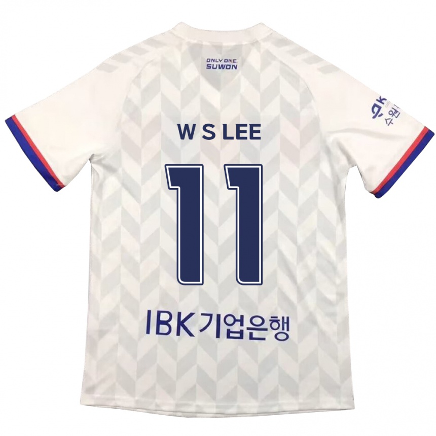 Men Football Seung-Woo Lee #11 White Blue Away Jersey 2024/25 T-Shirt Australia