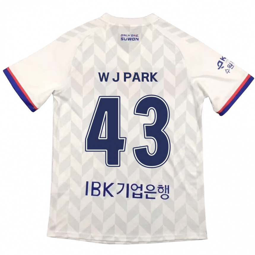 Men Football Jin-Woo Park #43 White Blue Away Jersey 2024/25 T-Shirt Australia