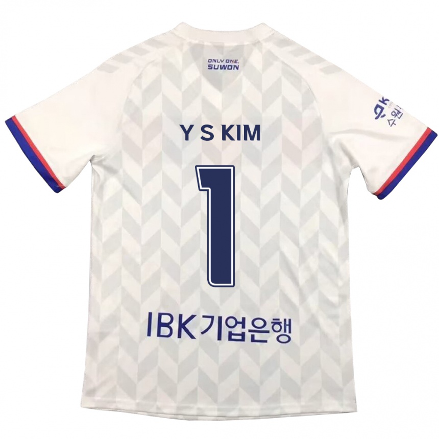 Men Football Seong-Yoon Kim #1 White Blue Away Jersey 2024/25 T-Shirt Australia