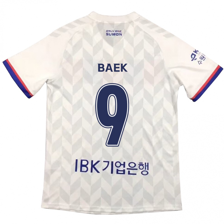 Men Football Kyeong Baek #9 White Blue Away Jersey 2024/25 T-Shirt Australia