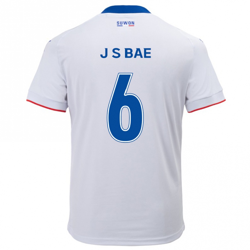 Men Football Seo-Joon Bae #6 White Blue Away Jersey 2024/25 T-Shirt Australia