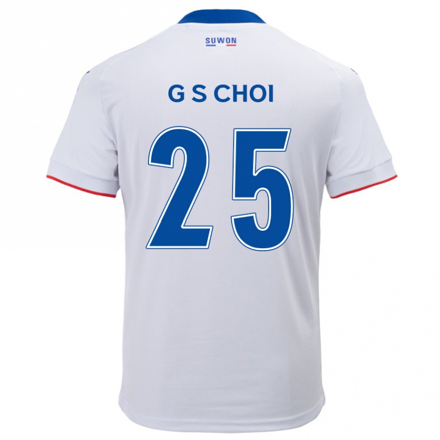 Men Football Sung-Geun Choi #25 White Blue Away Jersey 2024/25 T-Shirt Australia