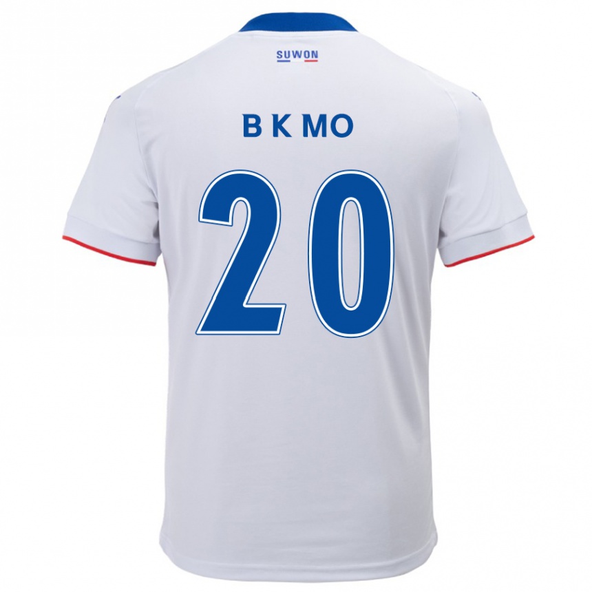 Men Football Kyung-Bin Mo #20 White Blue Away Jersey 2024/25 T-Shirt Australia