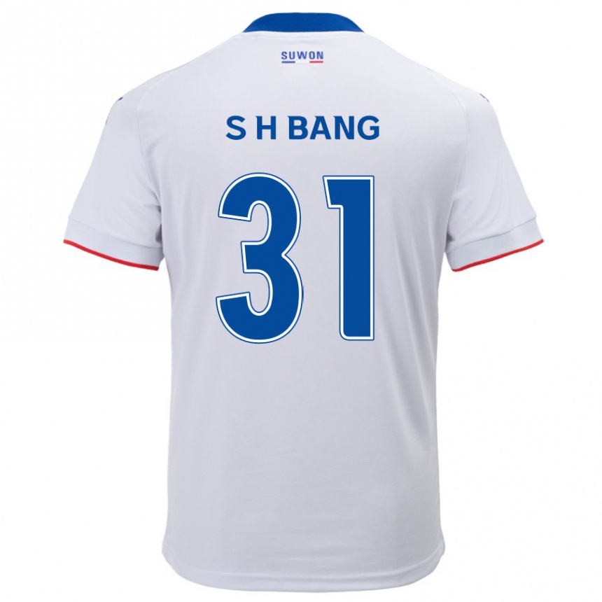 Men Football Hee-Sang Bang #31 White Blue Away Jersey 2024/25 T-Shirt Australia