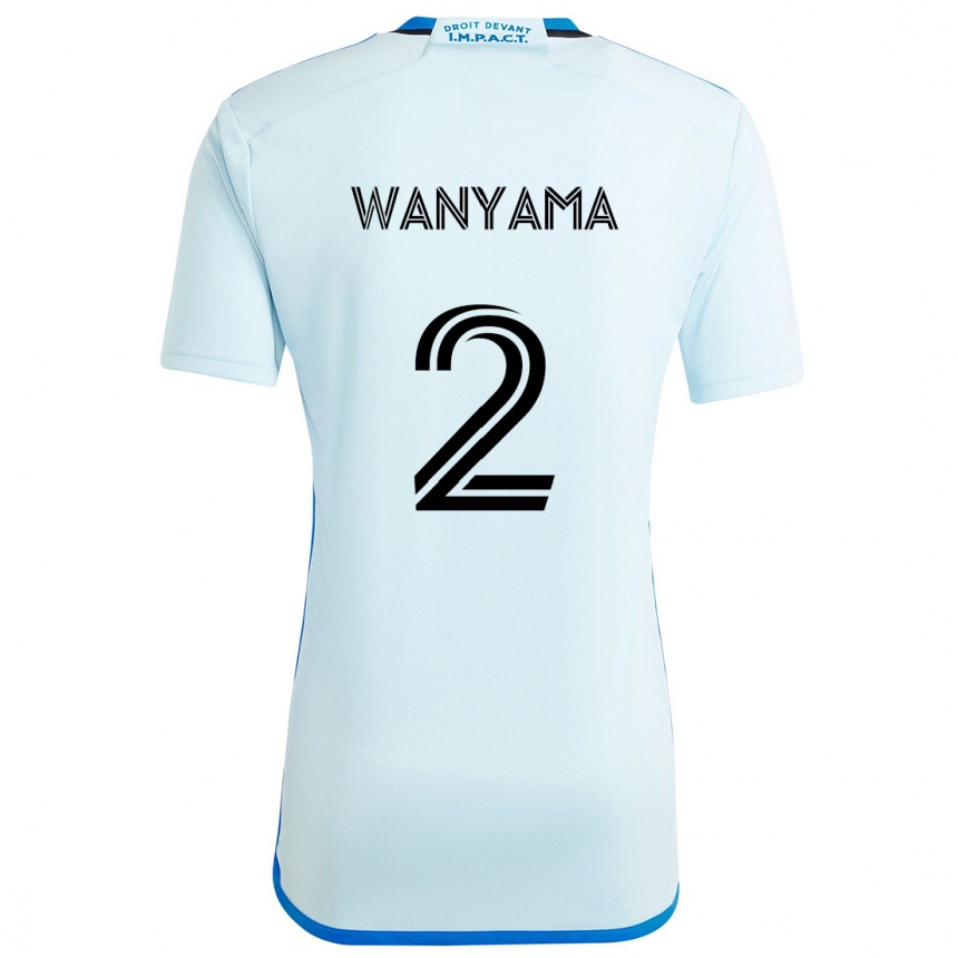 Men Football Victor Wanyama #2 Ice Blue Away Jersey 2024/25 T-Shirt Australia