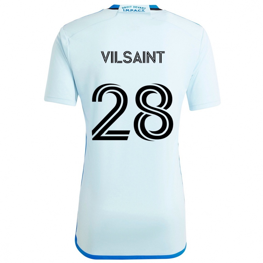 Men Football Jules-Anthony Vilsaint #28 Ice Blue Away Jersey 2024/25 T-Shirt Australia