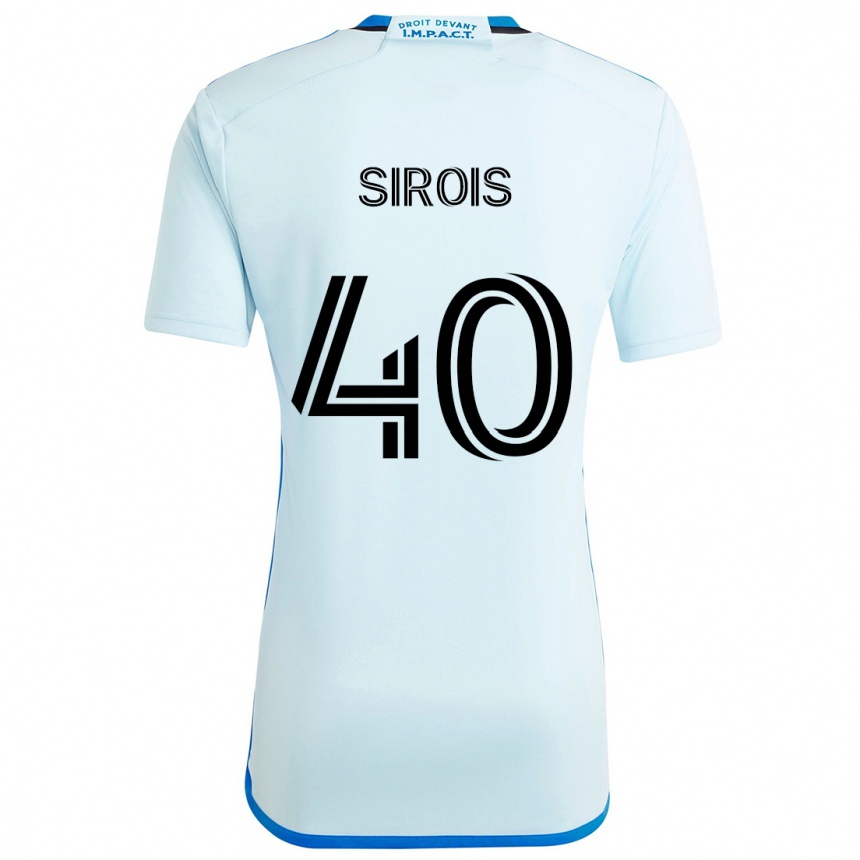 Men Football Jonathan Sirois #40 Ice Blue Away Jersey 2024/25 T-Shirt Australia