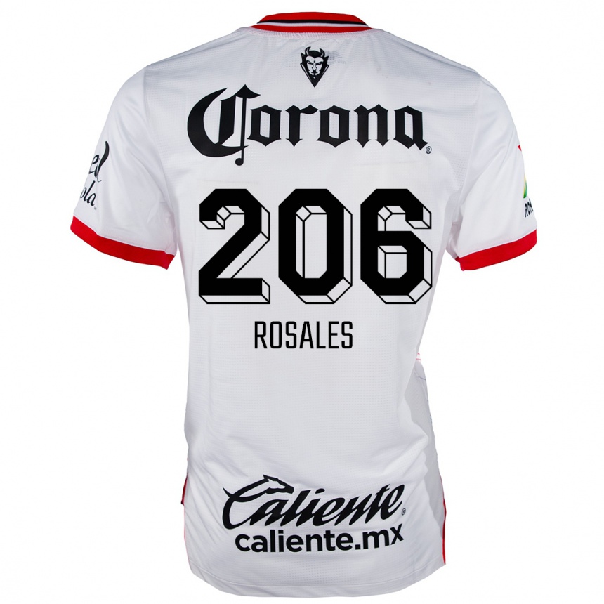 Men Football Santiago Rosales #206 White Red Away Jersey 2024/25 T-Shirt Australia