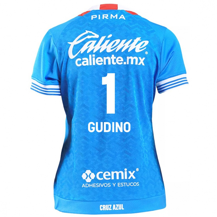 Women Football Andres Gudino #1 Sky Blue Home Jersey 2024/25 T-Shirt Australia