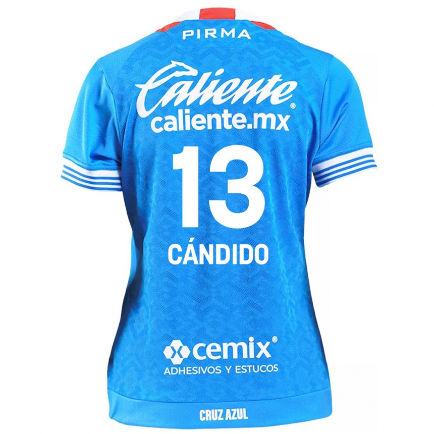 Women Football Camilo Cándido #13 Sky Blue Home Jersey 2024/25 T-Shirt Australia