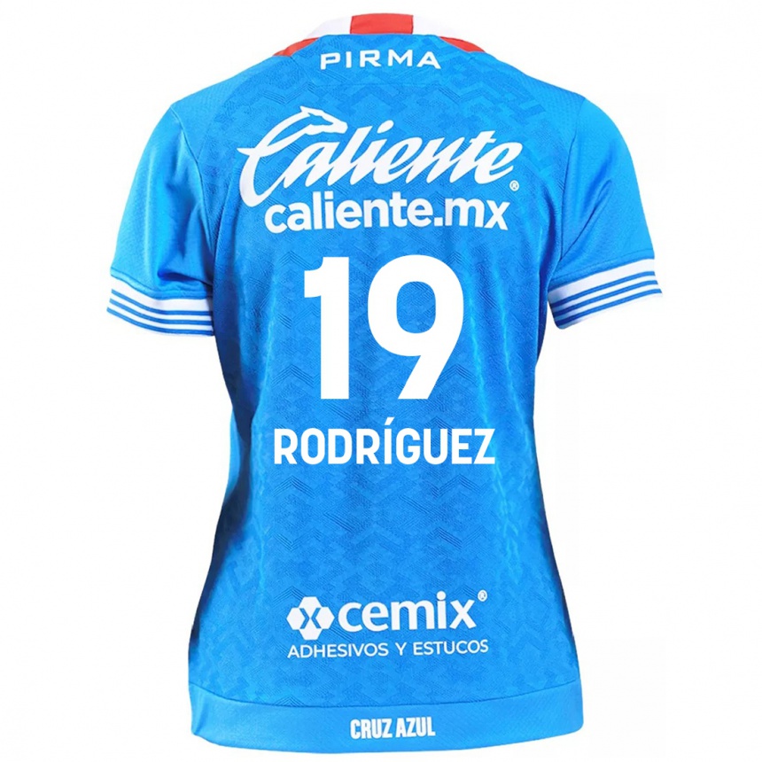 Women Football Carlos Rodriguez #19 Sky Blue Home Jersey 2024/25 T-Shirt Australia