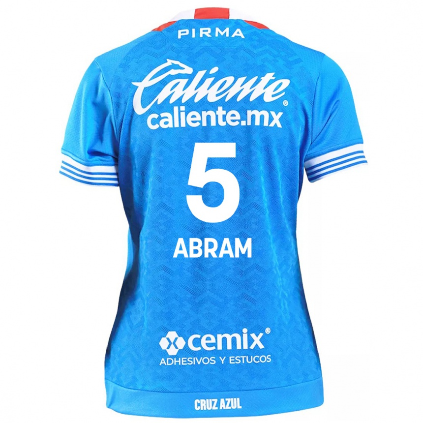 Women Football Luis Abram #5 Sky Blue Home Jersey 2024/25 T-Shirt Australia