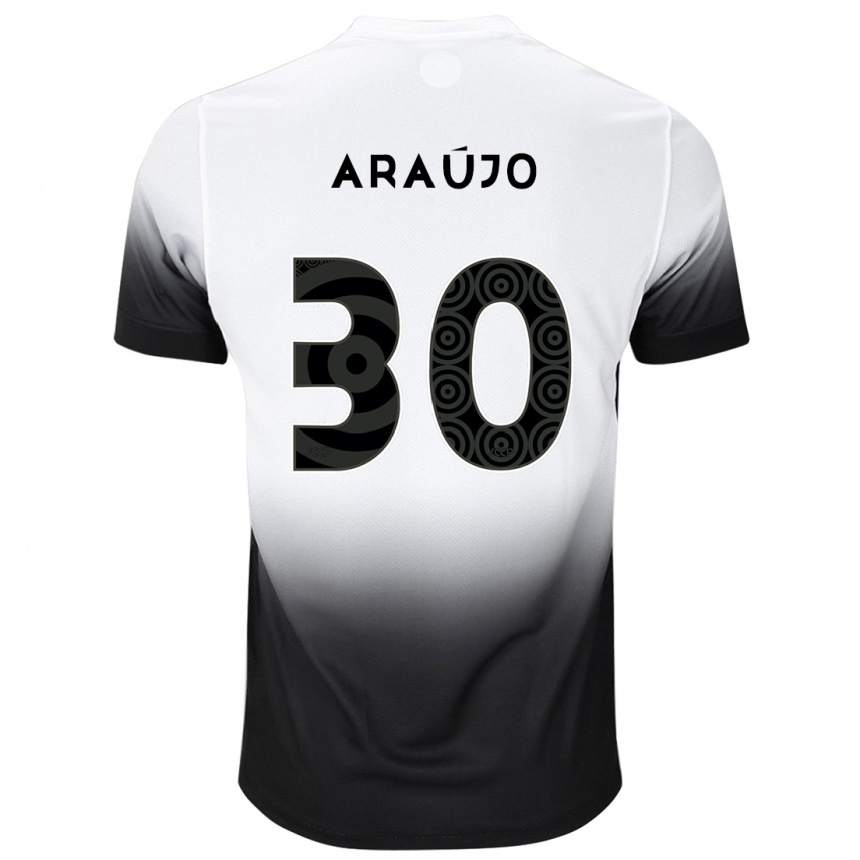 Women Football Matheus Araújo #30 White Black Home Jersey 2024/25 T-Shirt Australia