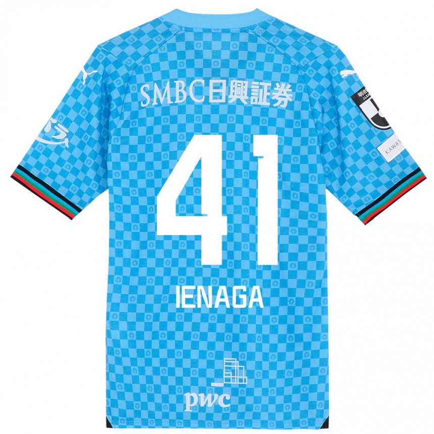 Women Football Akihiro Ienaga #41 Azure Blue Home Jersey 2024/25 T-Shirt Australia