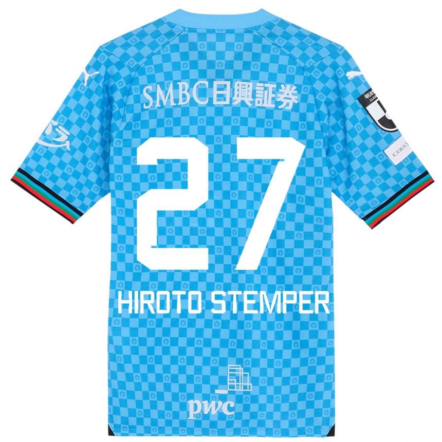 Women Football Luka Hiroto Stemper #27 Azure Blue Home Jersey 2024/25 T-Shirt Australia