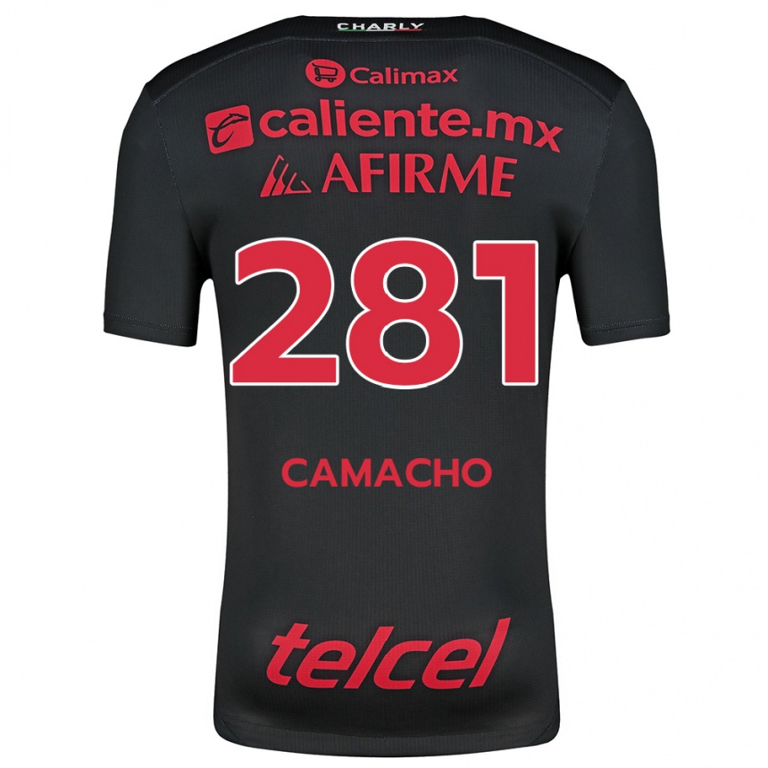 Women Football Javier Camacho #281 Black Red Home Jersey 2024/25 T-Shirt Australia